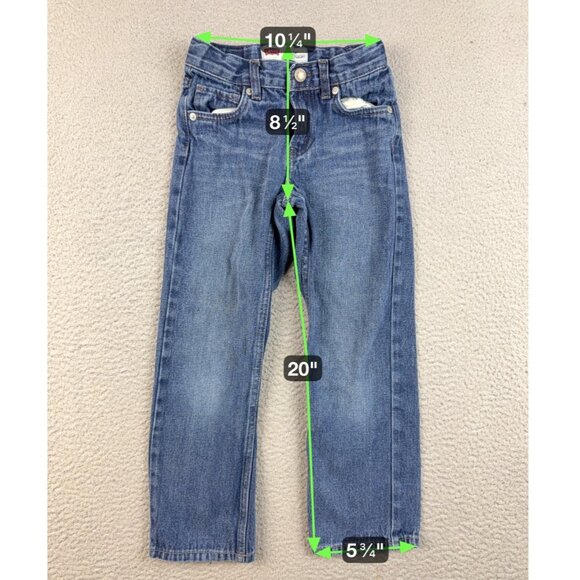 Levis 514 Jeans Boy's Size 7-8 Blue Straight Fit Classic Cotton Blend Denim - Picture 3 of 8